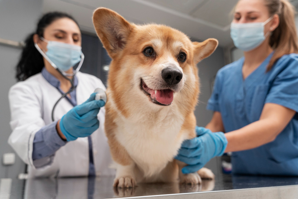 veterinarian-taking-care-pet-dog
